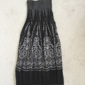 Strapless dress / midi skirt duo!